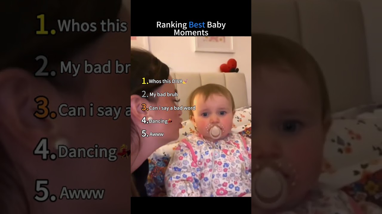 Ranking best 5 Baby moments #shorts