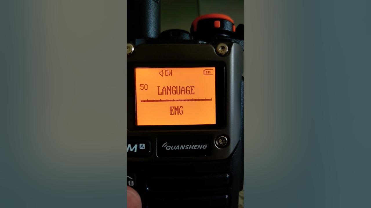 Quansheng UV-K5 (8) Changes on Menu - YouTube