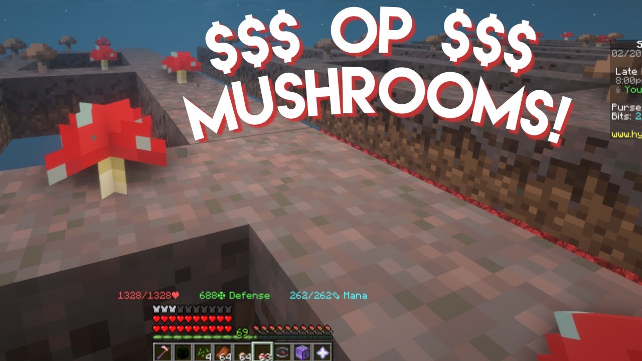New Update = OP Mushrooms! 1M in 5 minutes - Skyblock Hypixel
