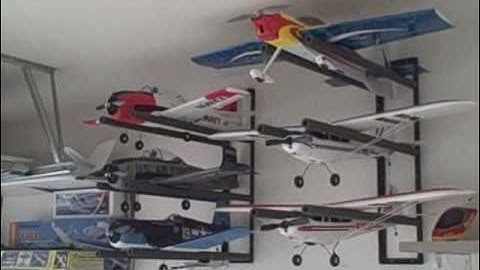 Radio Control RC Airplane Wall Hanger Storage Rack System