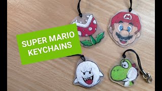 DIY Super Mario PIXEL Mini-block Kits Character Keychains 