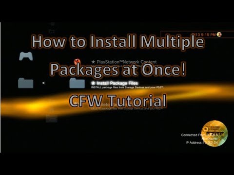 How to Install Multiple Packages At Once PS3 CFW Tutorial