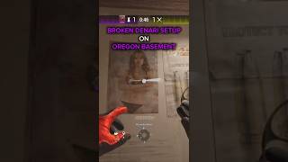 DENARI SETUP OREGON BASEMENT🤯 #r6 #r6siege #rainbowsix #siege #rainbow6siege