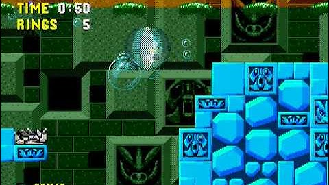 Sonic 1 - Hyper X (Sega Genesis Hack) Gameplay Part 4 (Labyrinth Zone)
