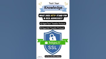 What does HTTP stand for in web addresses? #knowledge #education #youtubeshorts #shorts