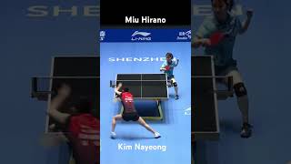 Miu Hirano #pingpong #tabletennis #tenismeja #tenisdemesa #shorts #wtt #ittf