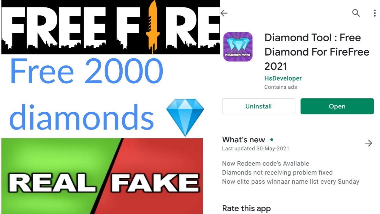 DiaMcalc Diamonds Invest Tool app real or fake, free diamonds, Garena free  fire
