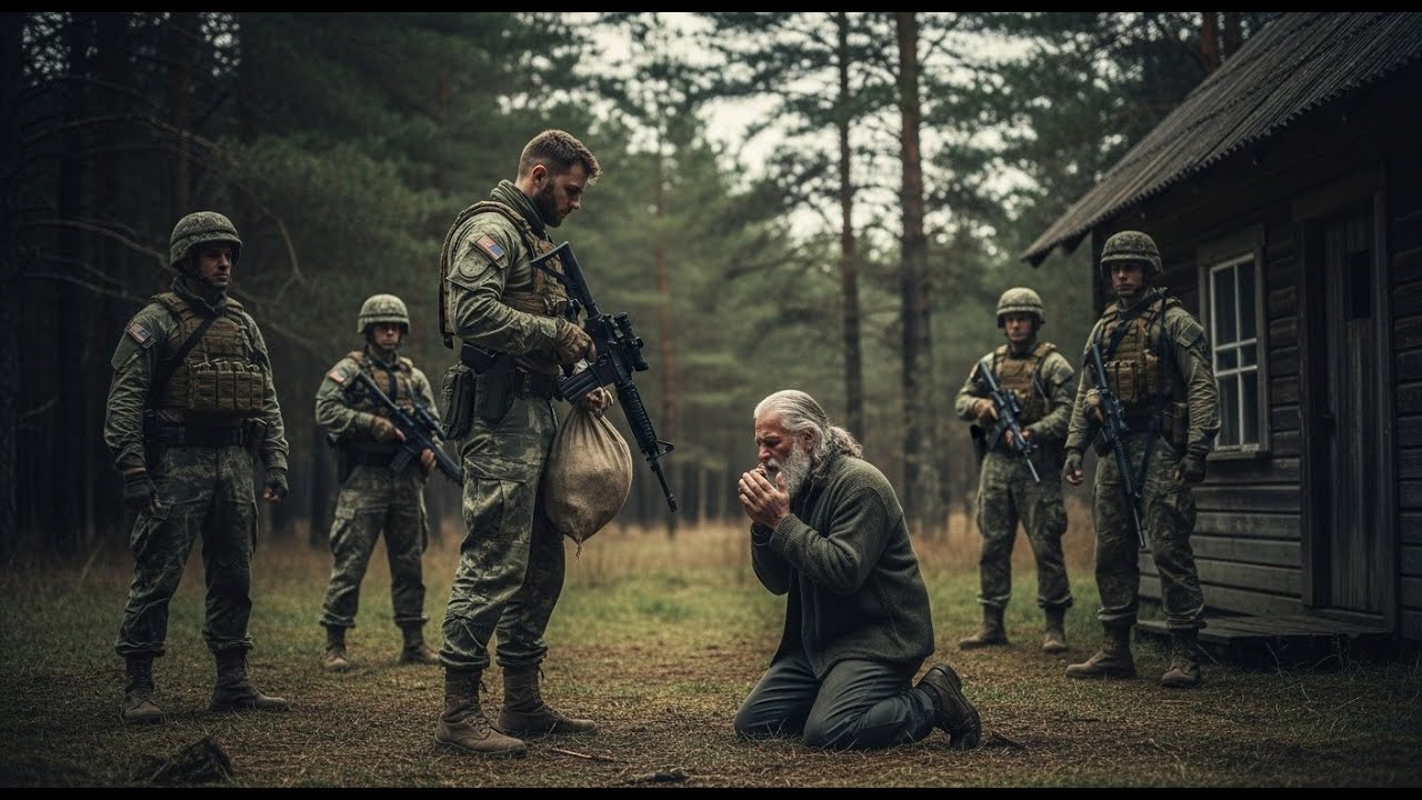 Vânătorii credeau că bătrânul e neajutorat, dar nu știau CINE trăiește în pădurea lui