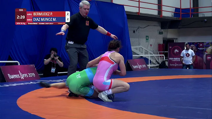 BRONZE WW - 50 kg: P. BERMUDEZ (ARG) v. M. DIAZ MU...