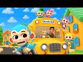 Cinco monos saltando en el autobús para bebés | Rimas infantiles coloridas | LuLu LaLa en Español