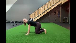 Table top Knee to Wrist Tap