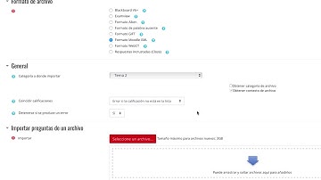 CURSO AVANZADO MOODLE 3.5 - Importar banco de preguntas