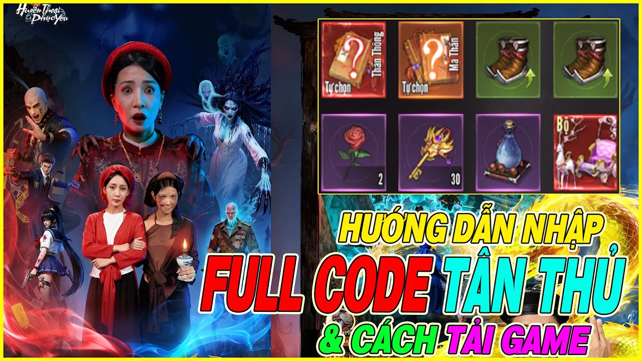 hướng dẫn nhập full code Huyền Thoại Phục Yêu & cách tải game