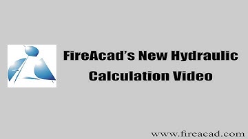 FireAcad New Hydraulic Calculation Video