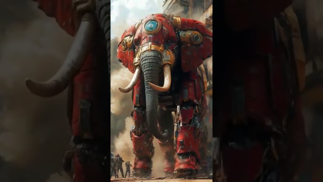 Elephant  +Iron man  = Elephant man # Elephant 🐘  # Iron man