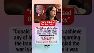 “War Was Destructive” — Yasmin Ansari’s Trump Iran Statement Goes Viral #trendingnow