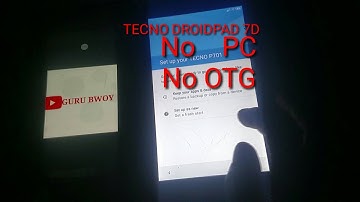 TECNO DroidPad 7D FRP BYPASSING remove Google account verification 2019