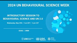 Behavioural Science & UN 2.0