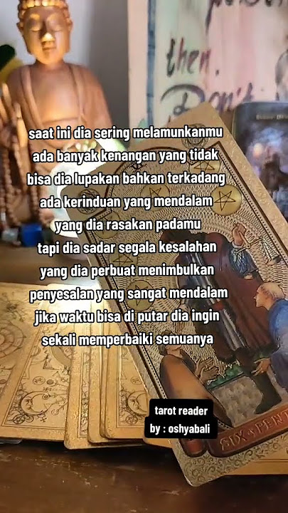 rasa penyesalan terdalam dia padamu #tarot #generalreading #tarotreading