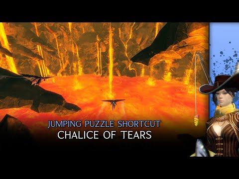 Guild Wars 2 Jumping Puzzle Shortcut - Chalice of Tears (Skip up the Volcano)