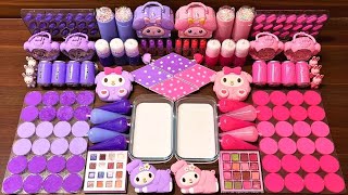 Mixing Eyeshadow Into Clear Slime – Relaxing Glossy ASMR Fun #158