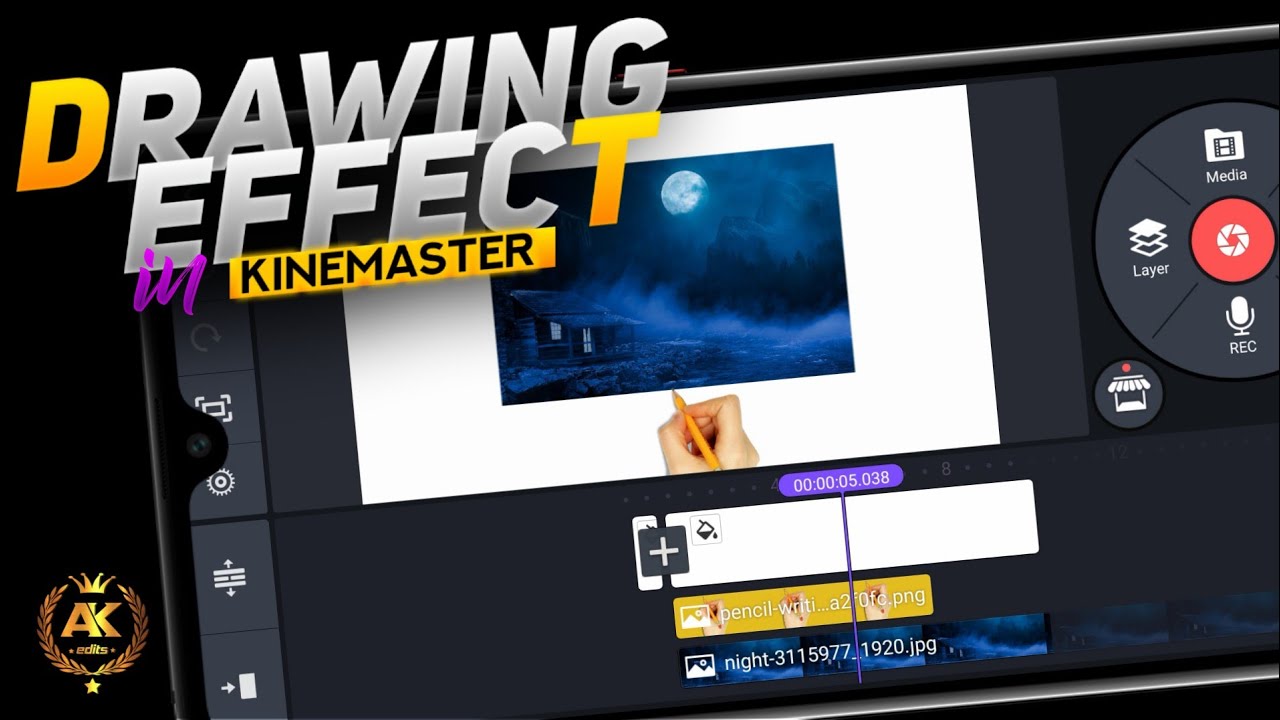 Drawing Effect in kinemaster / 