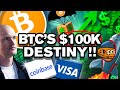 $100k Per BITCOIN in 2021?? Visa & Coinbase “Plan” On It!!