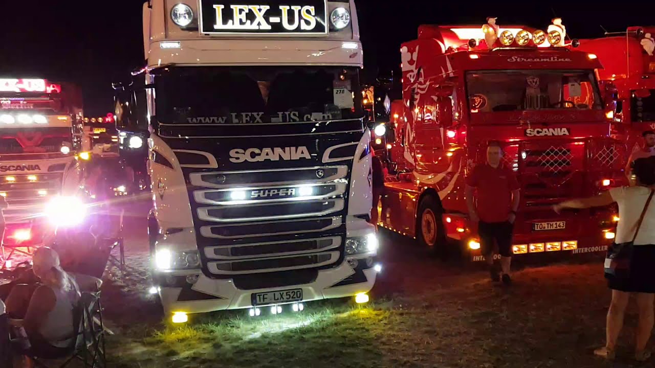 Master Truck Show 2019 Nocny pokaz Polska Nowa Wieś Pokaz świateł Master of light