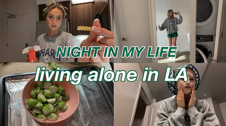night in my life | LA, cooking, skincare, unboxing