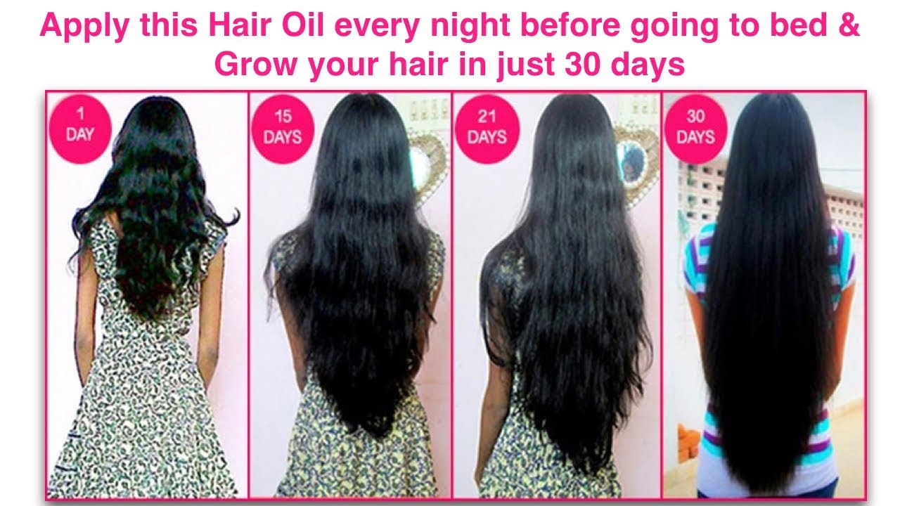 Apply this hair oil every night before going to bed and grow your hair in  just 30 days - YouTube