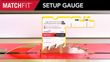 MATCHFIT Setup Gauge by MICROJIG (Dado Stop Accessory)