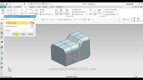 NX   COMPOSITE CURVE COMMAND IN NX