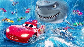Download Lagu New SHARK McQueen Part 1: 🚓⚡🦈 Police Cars vs Mega Radioactive Shark! 🌊 Underwater Rescue Mission! MP3 Download Lagu New SHARK McQueen Part 1: 🚓⚡🦈 Police Cars vs Mega Radioactive Shark! 🌊 Underwater Rescue Mission! MP3