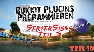 Bukkit Plugins Programmieren 10 - ServerSigns TEIL3 [HD+, German] | BukkitFabo