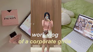 work vlog 👜✨| WFH day, productive 9-5 office life, cooking breakfast, Christmas Party ft. goojodoq