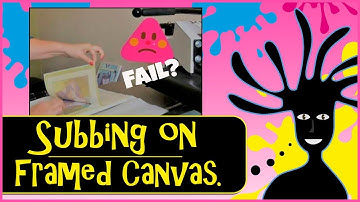 CANVAS SUBLIMATION PRINTING GALLERY WRAP FRAME  How to sublimate Canvas using sublimation transfer.