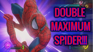 MVCI - SPIDER-MAN DOUBLE MAXIMUM SPIDER COMBO!!!