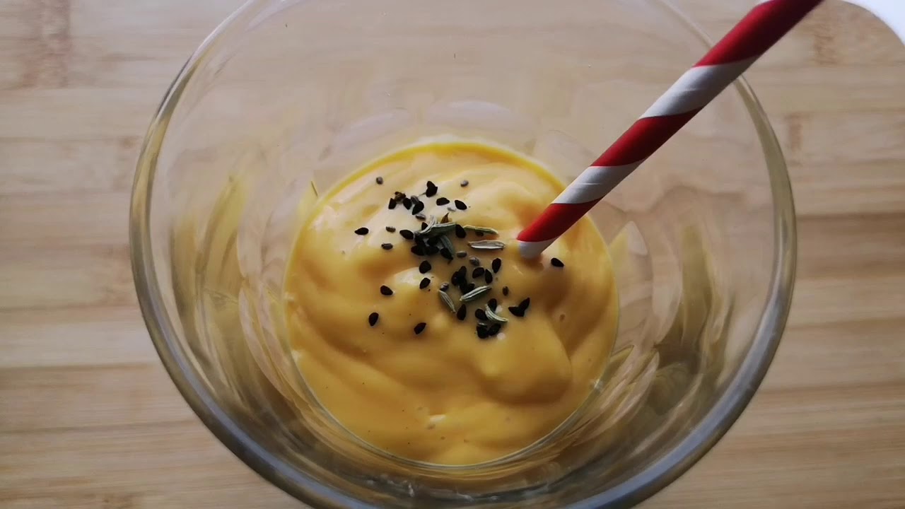 Lassi à la mangue facile et rapide à faire, عصير المانجو لاسي - YouTube