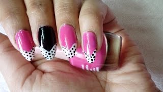 nail pink easy tutorial diy