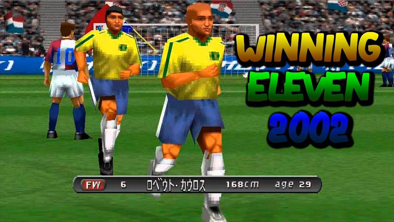 Jogando WINNING ELEVEN 2002 do PS1