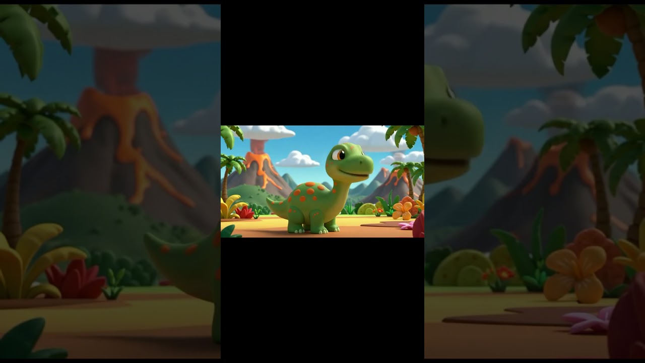 4K El Dinosaurio Juguetón para Niños