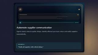 AI Supply Chain Agents in Action | Automating Purchasing, Inventory & Supplier Workflows