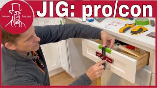 What Jig to Mount Cabinet Door Handles :  Install Cabinet Drawer Hardware