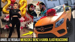 ANUEL LE REGALÓ ESTE LUJOSO MERCEDEZ BENZ A KAROL G, ASÍ FUE SU REACCIÓN