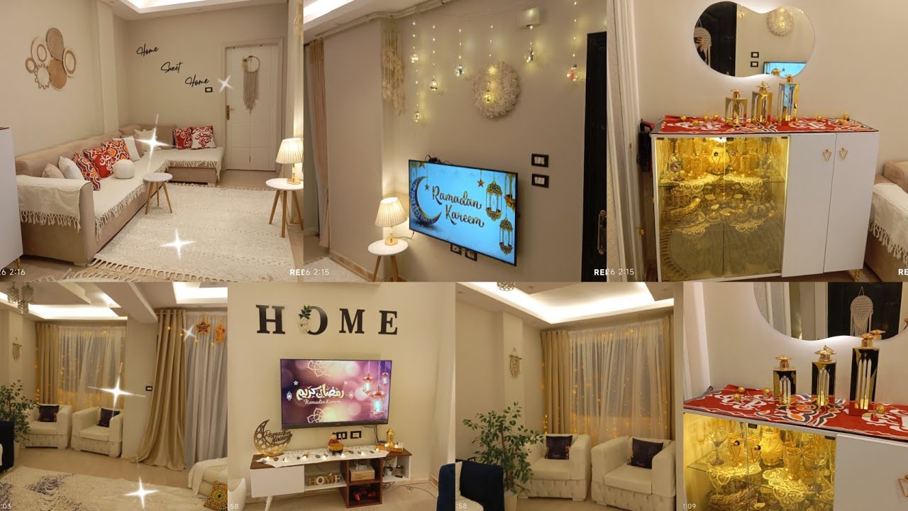 وااخيراا فرشت بيتي بالفرش الرمضاني 🌙لاستقبال رمضان2026 🌙البيت كله مترتب ونظيف ✨فرحه رمضان