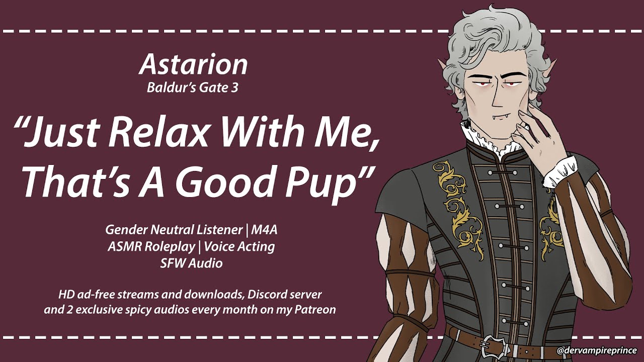ASMR | Baldur's Gate 3 - Astarion Comforts His Good Puppy [M4A] [Comfort] [Praise]