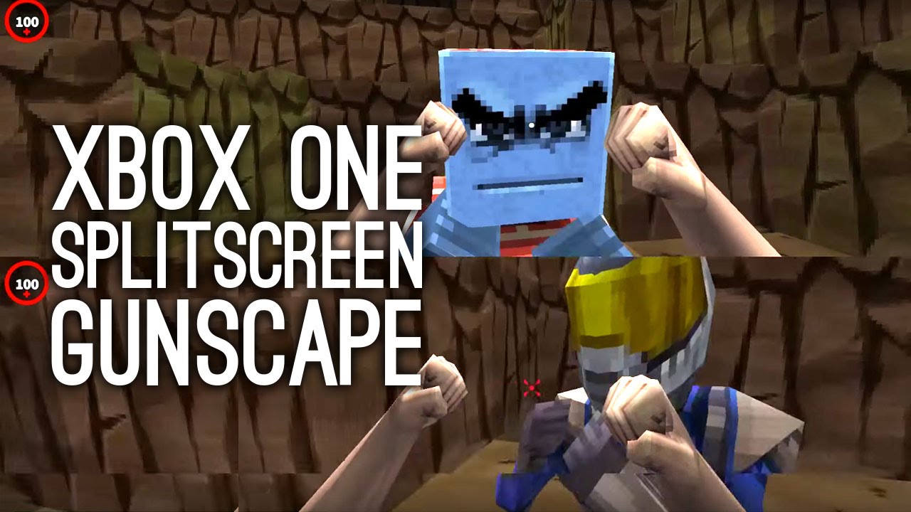 Gunscape is Minecraft With Guns - Gunscape Splitscreen Gameplay Xbox One