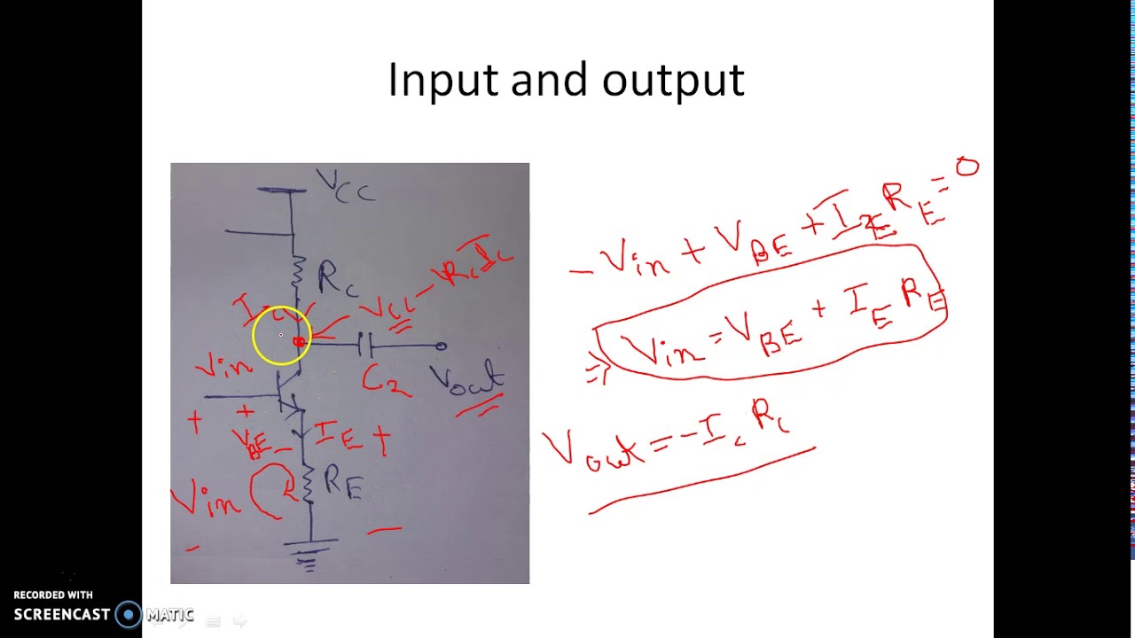 Feedback In The Common Emitter Amplifier With Unbypassed Re Youtube