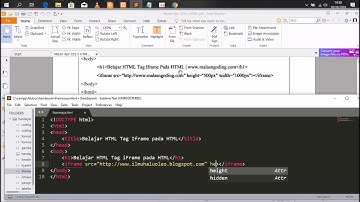 Video 12 - Menggunakan Tag IFrame di HTML