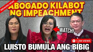 LUISTRO BUMULA ANG BIBIG SA KILABOT NA ABOGADO NI VP SARA